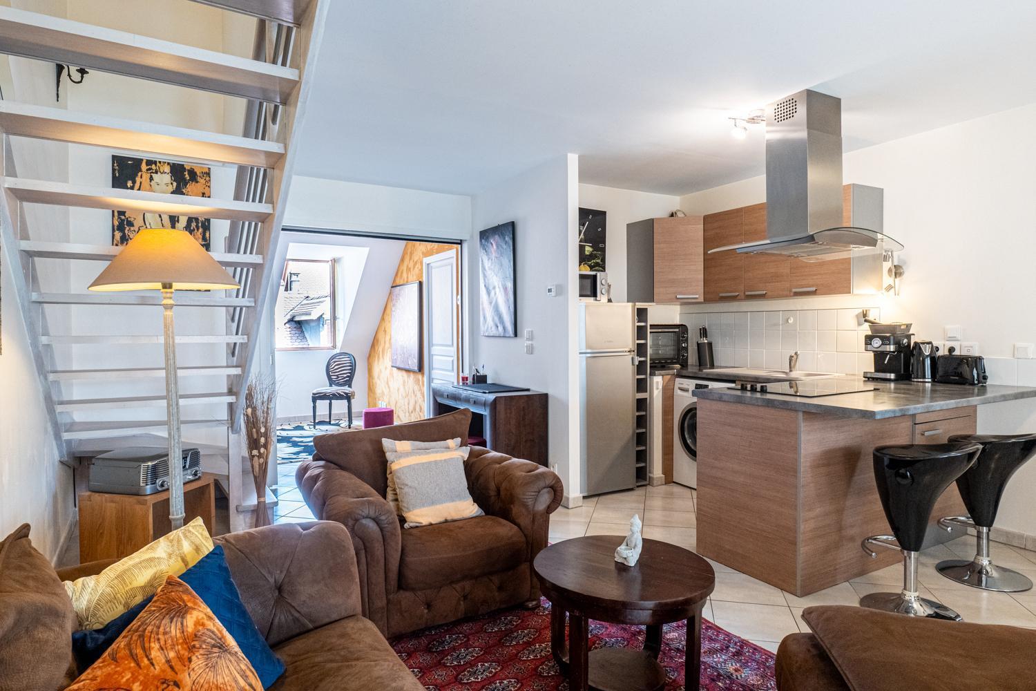 Carnot Duplex, Spacieux 3 Pieces Avec 2 Chambres Sur Les Rue Pietonnes Annecy Exterior foto